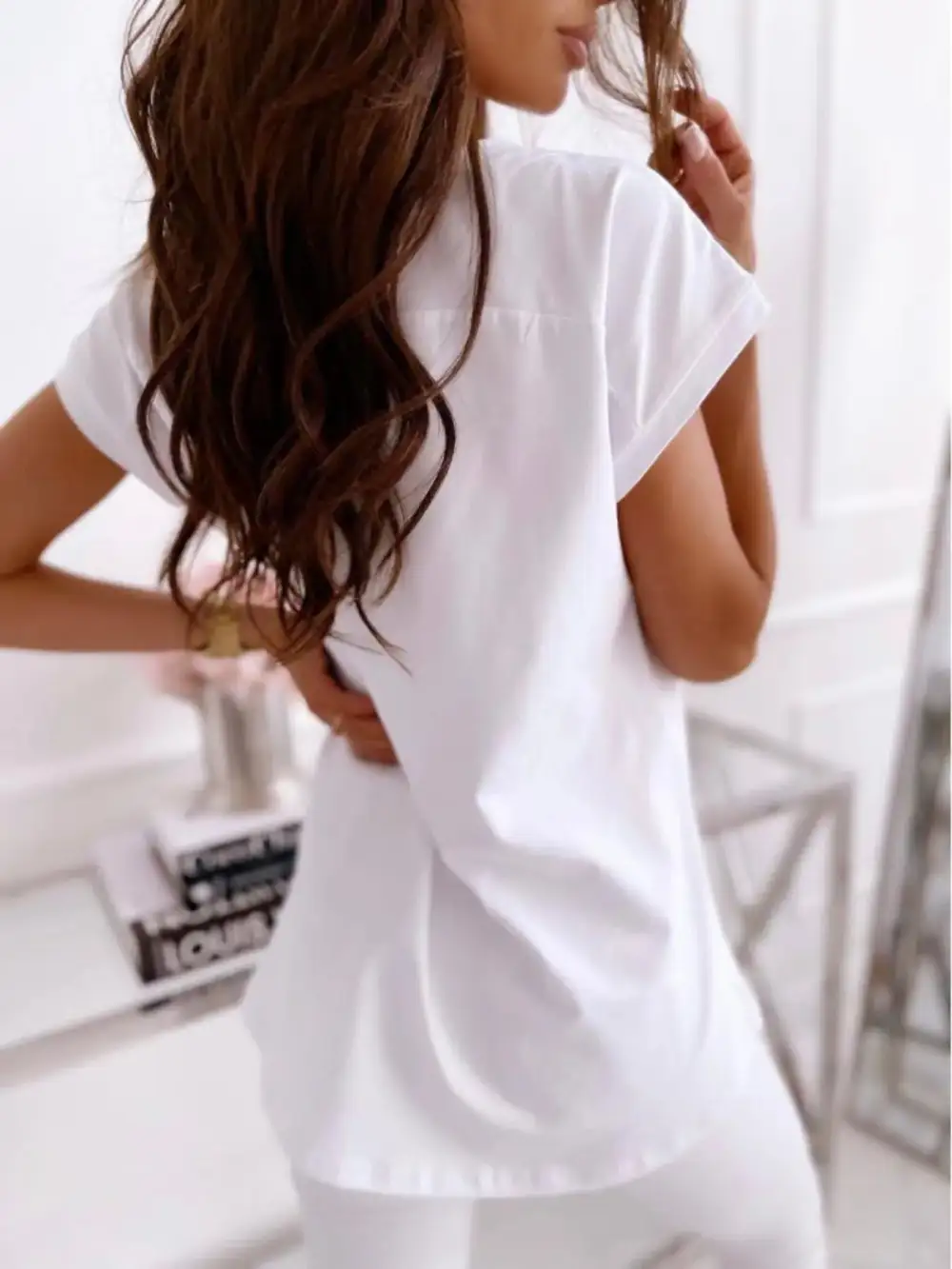 Lightweight V-Neck Short-Sleeve T-Shirt
