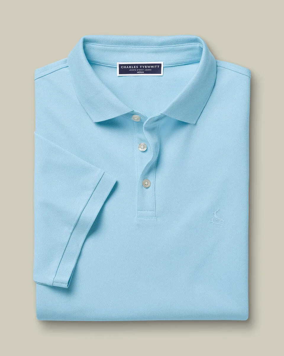 Men'S Casual Business POLO Shirt, Breathable Pique Fabric