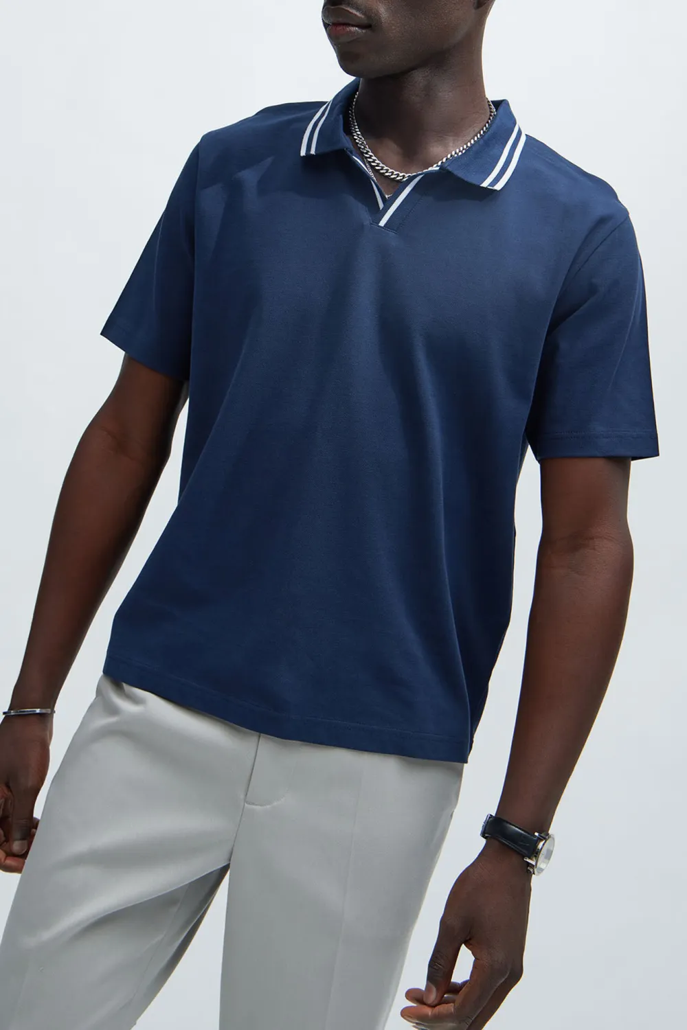 Business Style Short Sleeve Polo