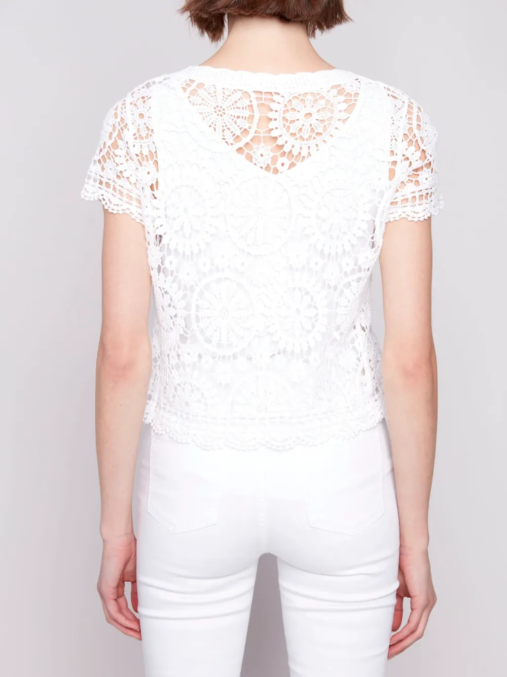 Creative Lace Hollow Ladies Top