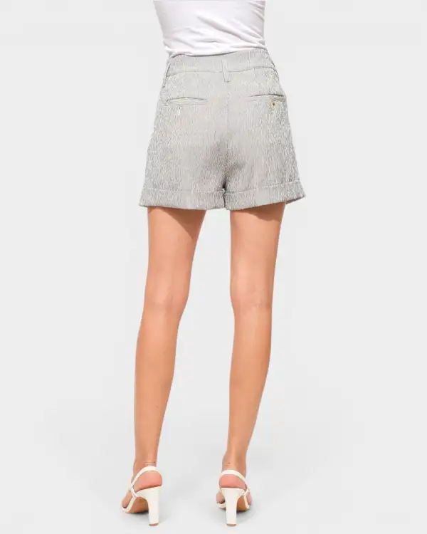 Stripe Cuffed Shorts