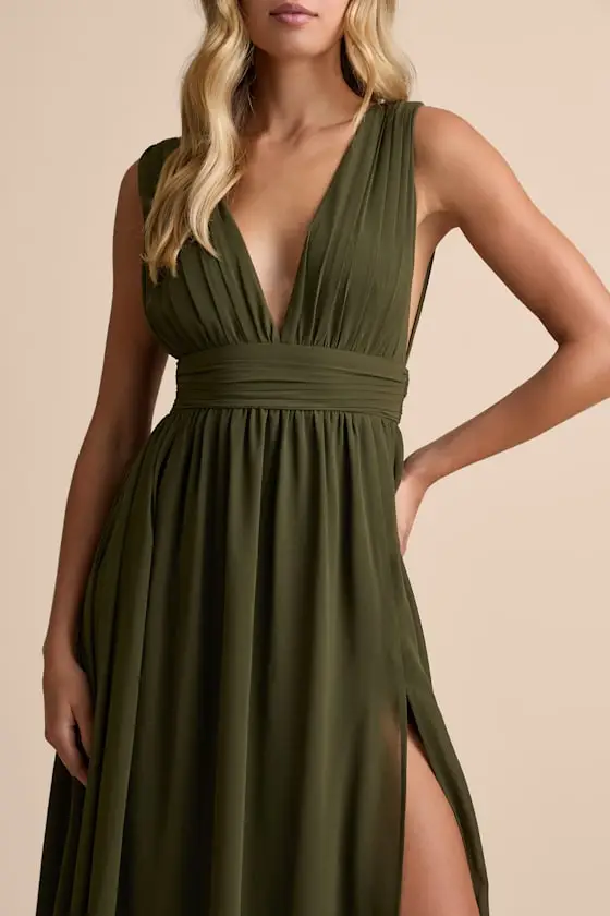 Heavenly Hues Dark Blue Floral Maxi Dress