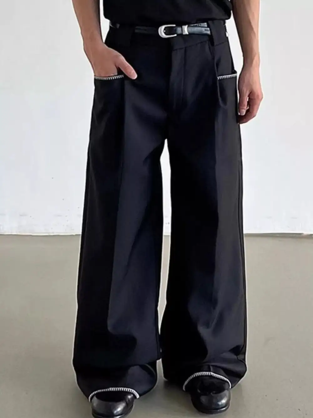 Men's Wide Leg Dress Pants