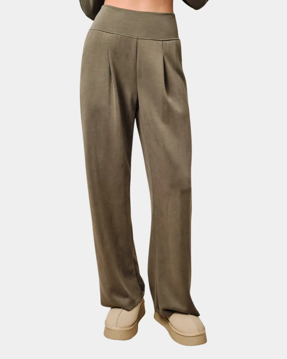 High Waist Wide Band Pants