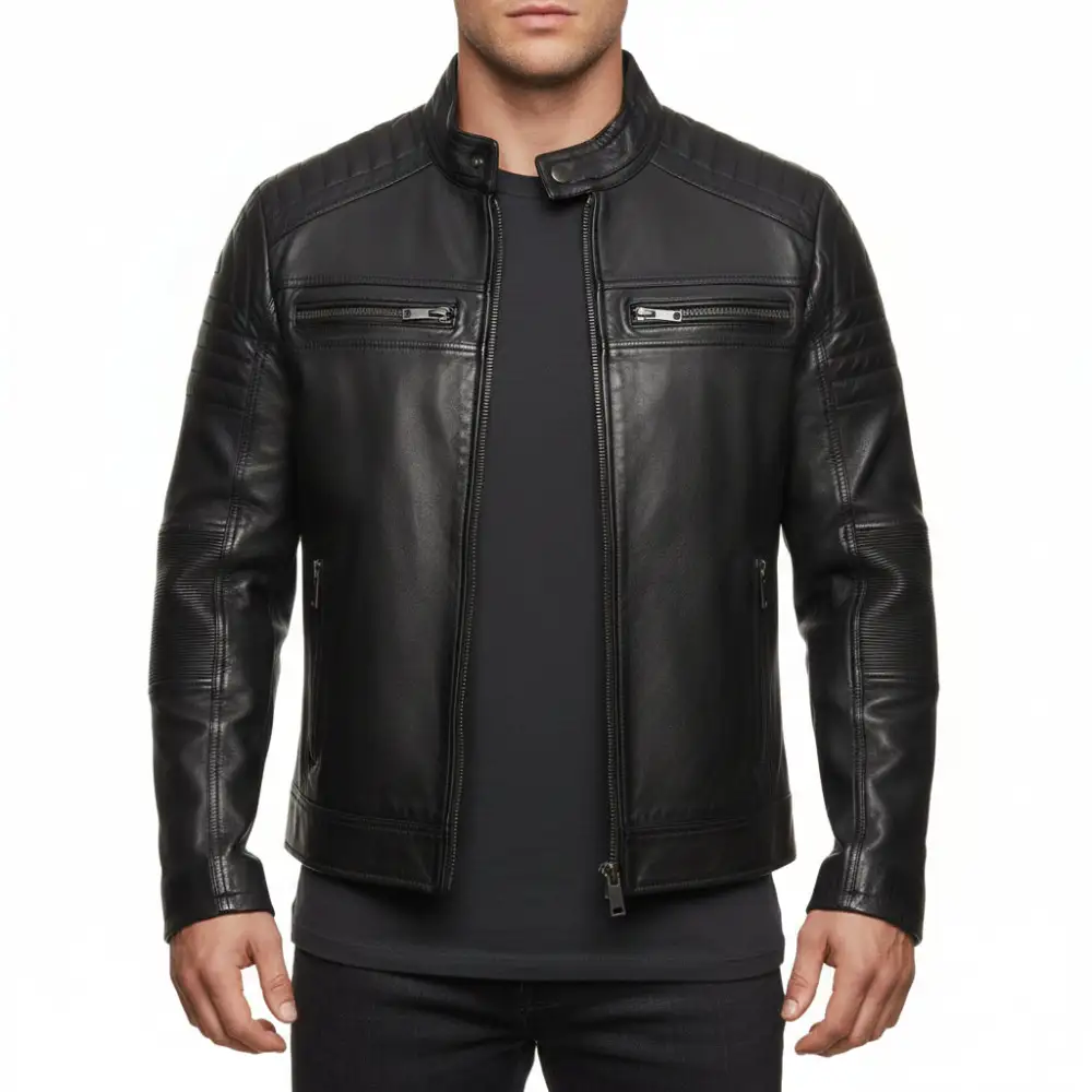 Layer Ready Leather Biker Motorcycle Jacket