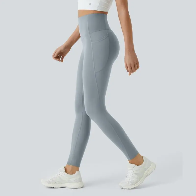 High Waisted Tummy Control Side Pocket Shaping Training Leggings – 🔥 40% OFF Today Only!