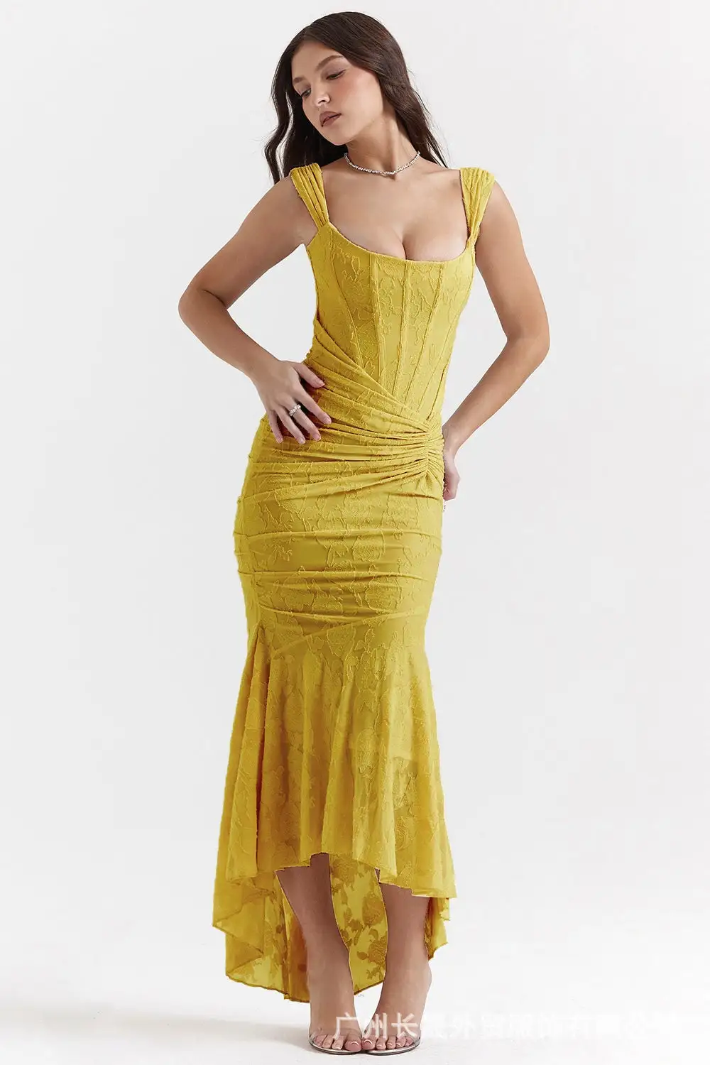 Strapless Off Shoulder Maxi Dress
