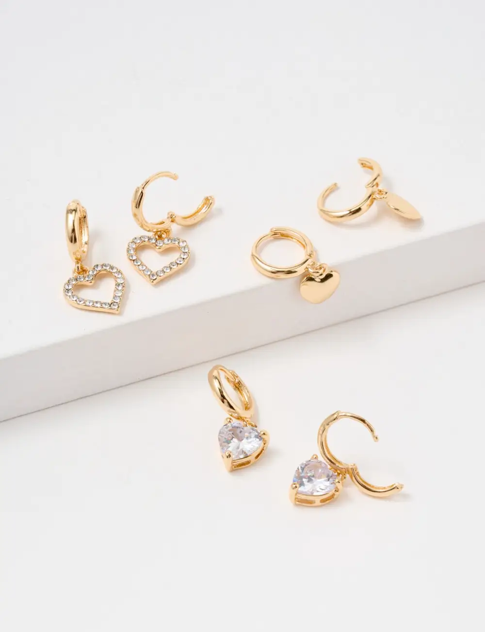 Vintage Elegant Heart-Shaped Pendant Earrings