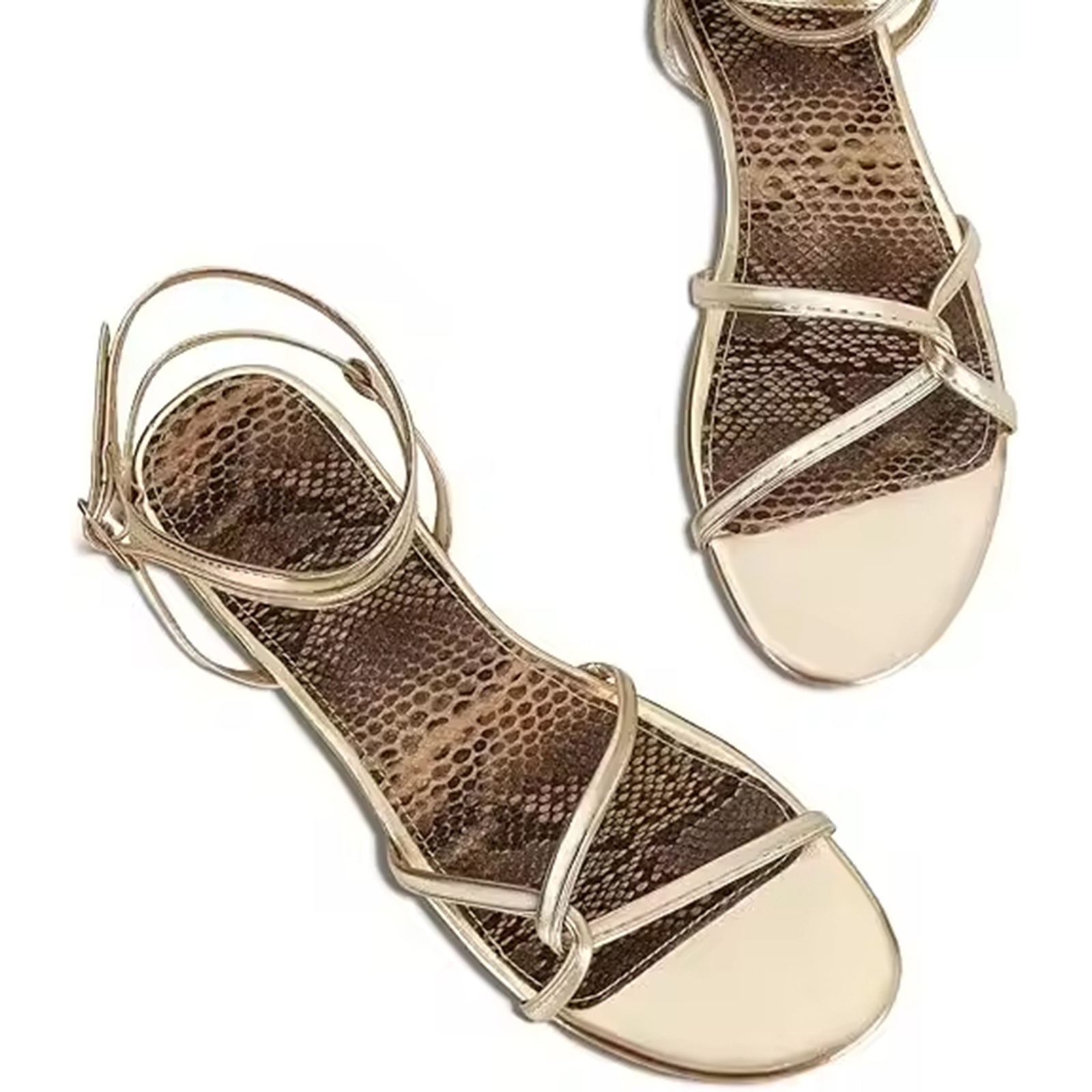 Alenya Faux Suede Low Heel Sandals