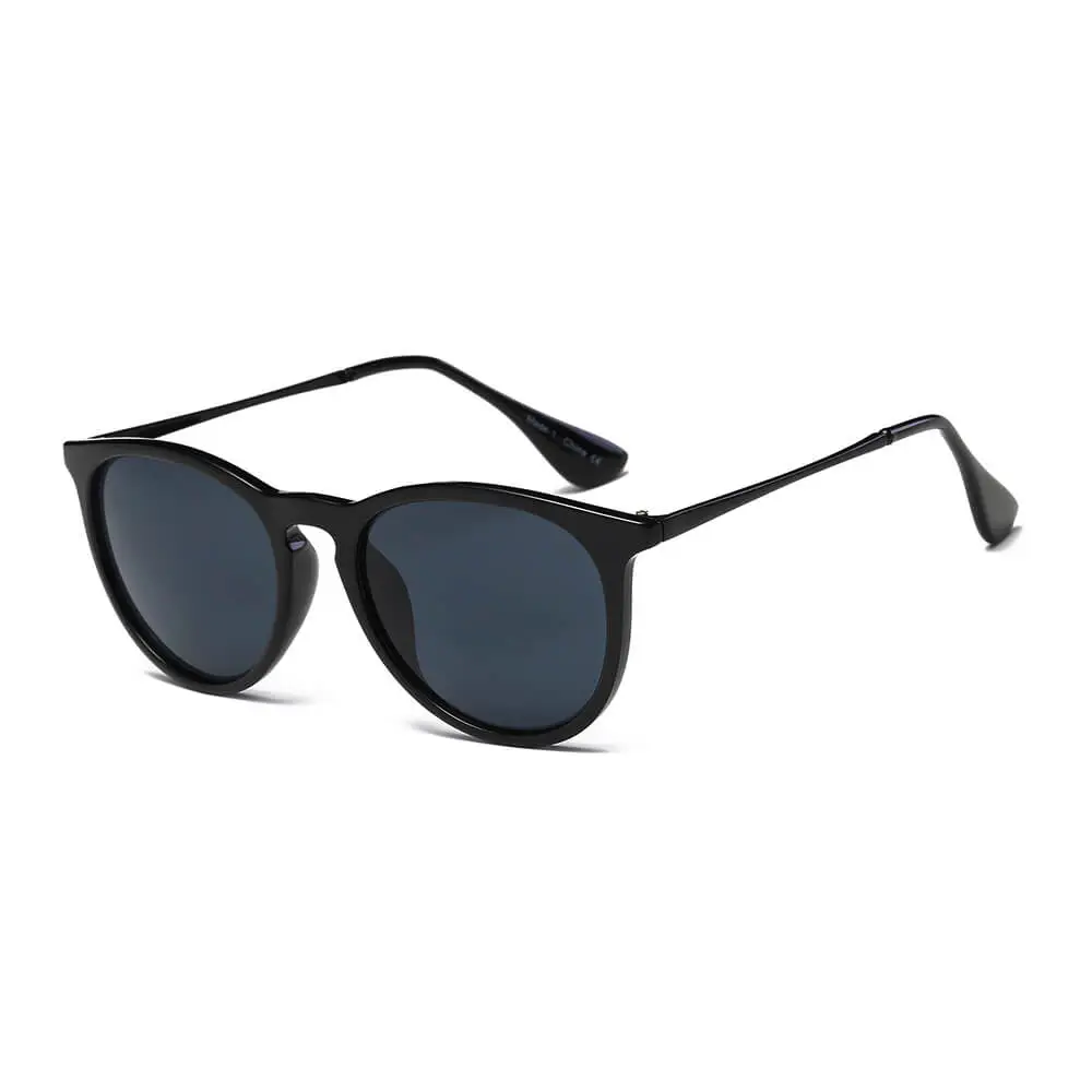 Narrow Round Frame Sunglasses