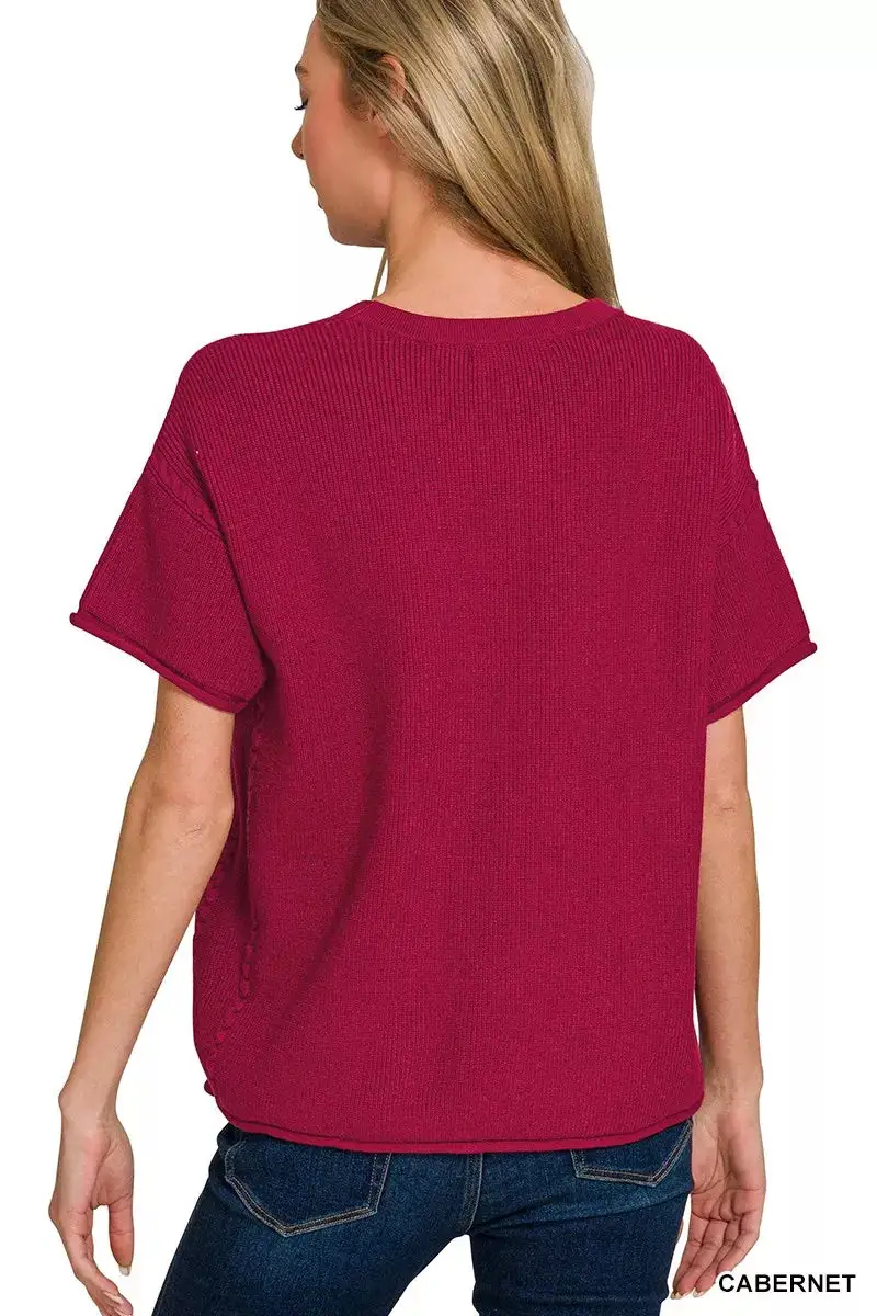 Refined Viscose Round Neck Top & Pants Set