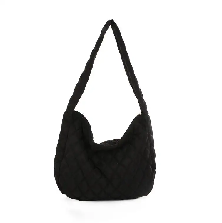 Winter Quilted Crossbody Bag Down Cloth Compact Soft