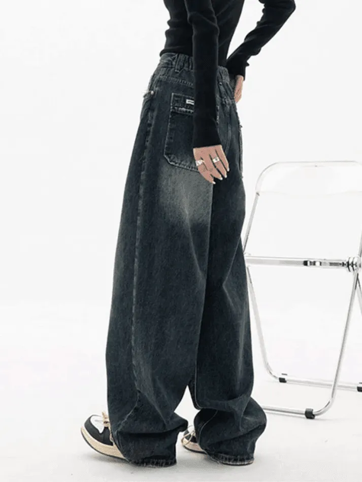 Washed Vintage Baggy Boyfriend Jeans