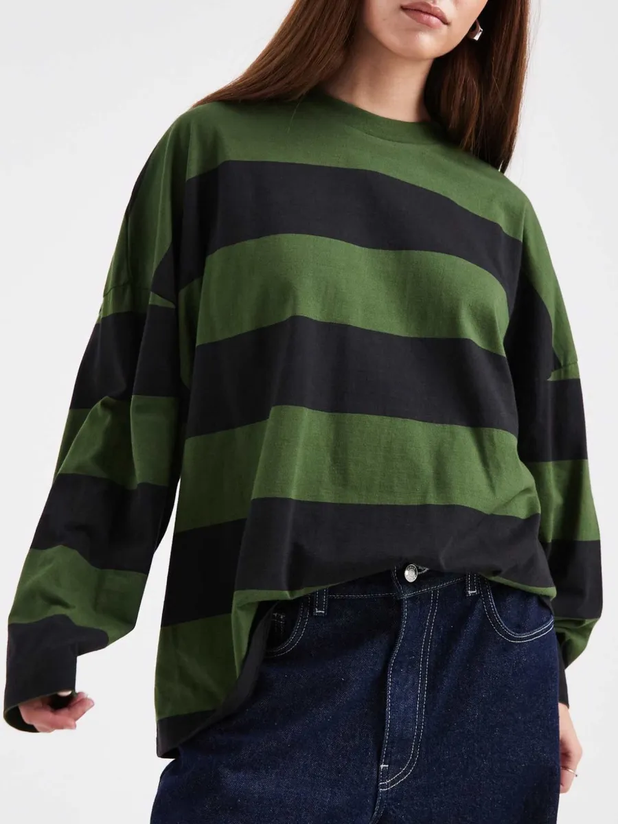 Striped Round Neck T-Shirt