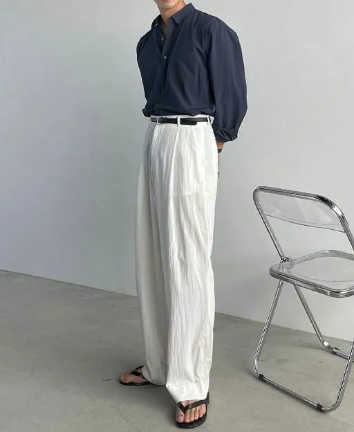 Elegant Everyday White Tailored Pants
