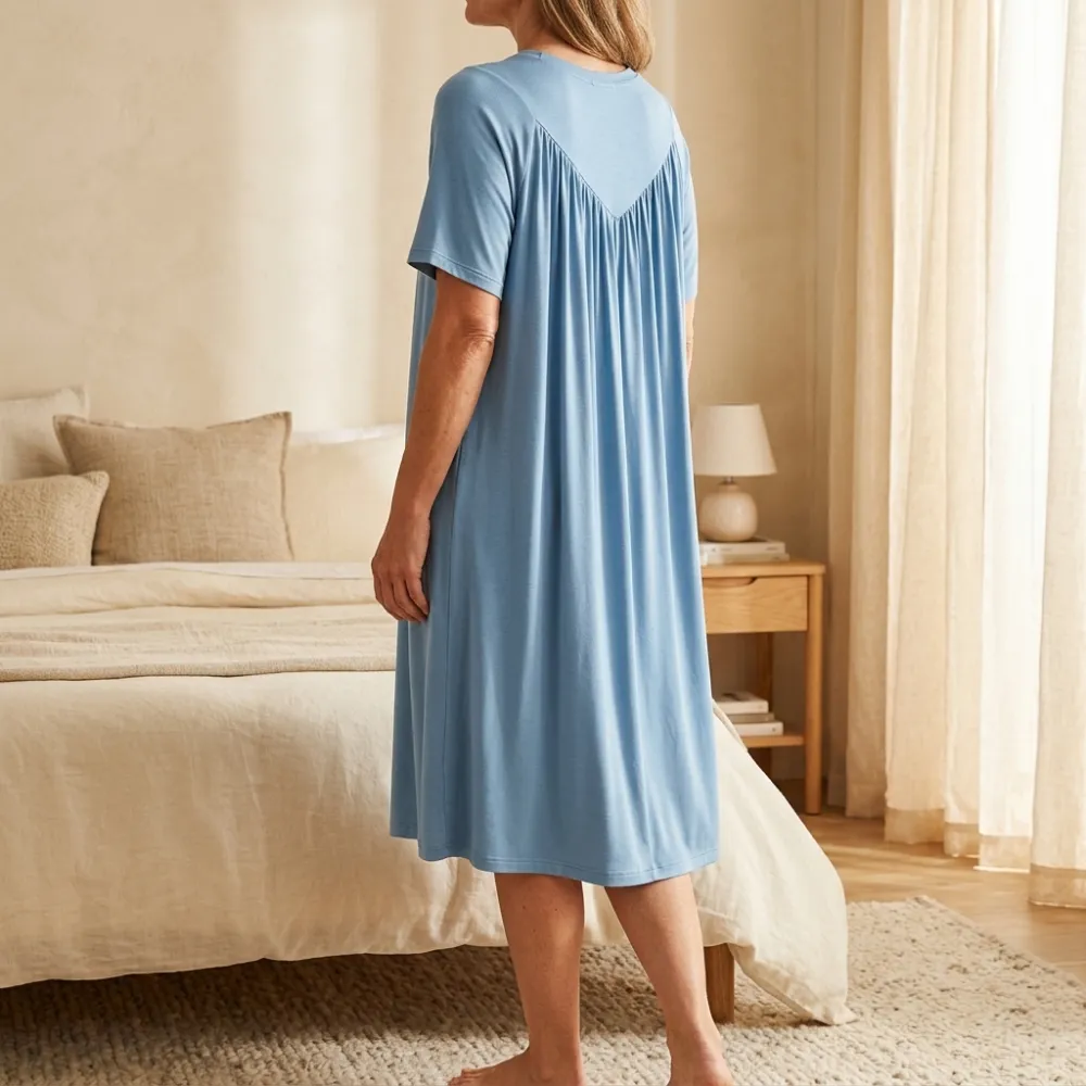 Breathable Modal Sleep Midi Dress
