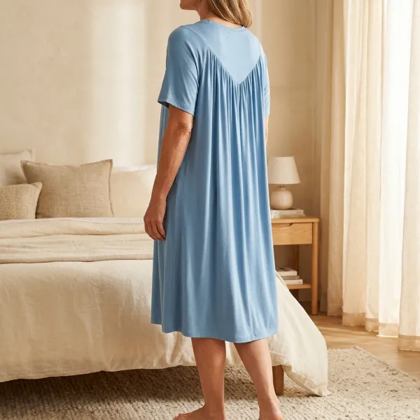Breathable Modal Sleep Midi Dress