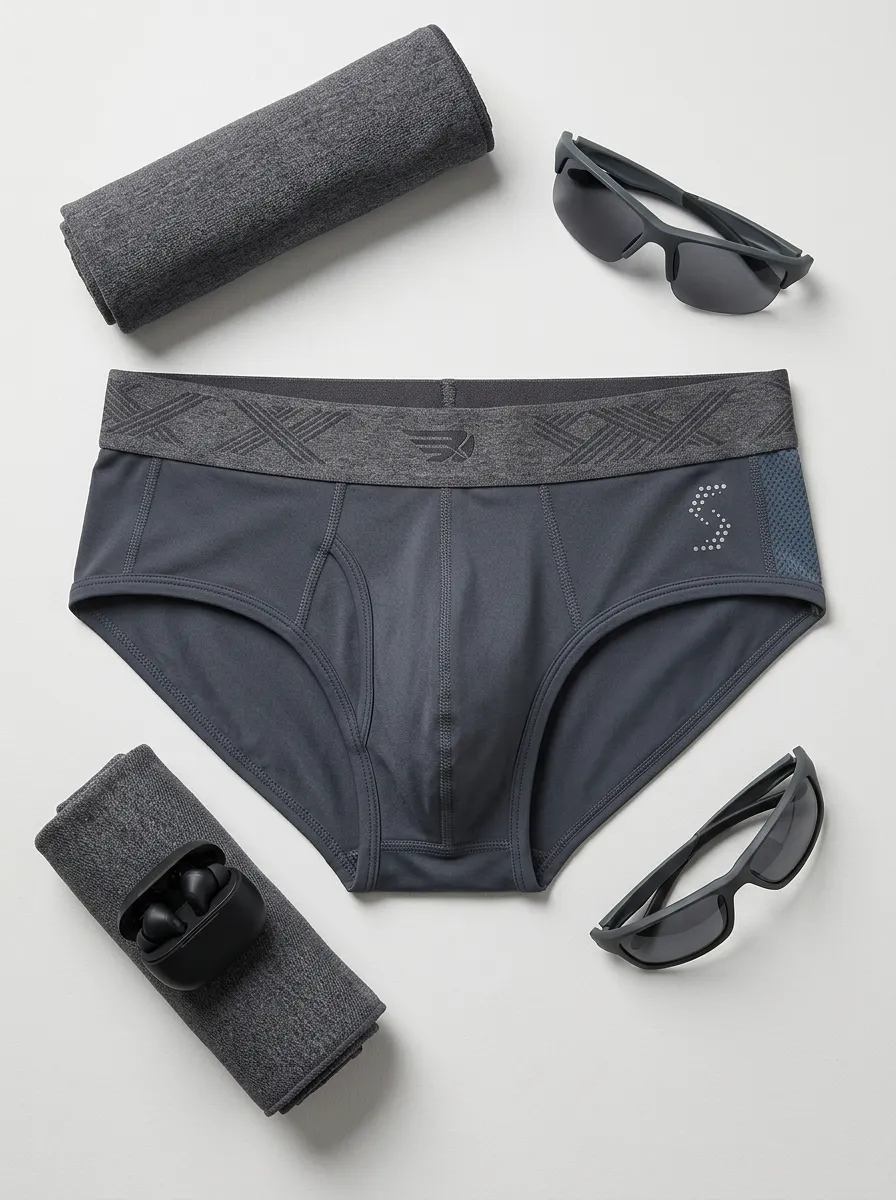 Men's Athletic Performance S-Logo Printed Briefs