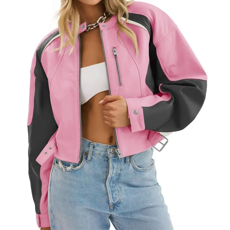 Women’s Faux Leather Bomber Jacket – Bold Style. Modern Edge. Everyday Confidence. 🔥 Limited-Time Offer – 40% OFF!
