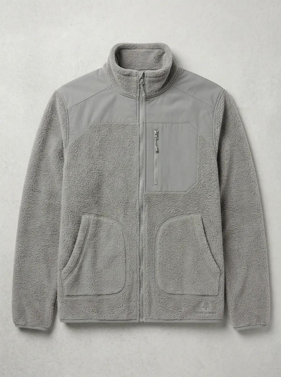 Hiking Forest Sherpa Fleece Jacket