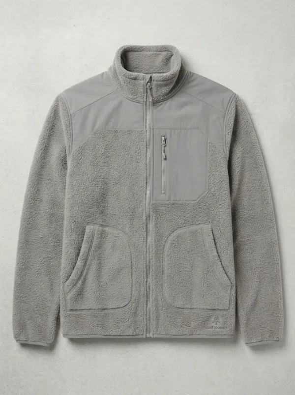 Hiking Forest Sherpa Fleece Jacket