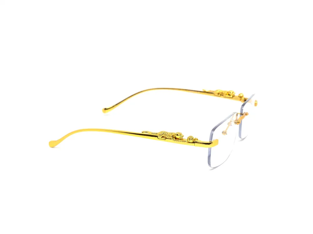 12-Pack Rimless Metal Cat-Eye Clear Lens Eyeglasses
