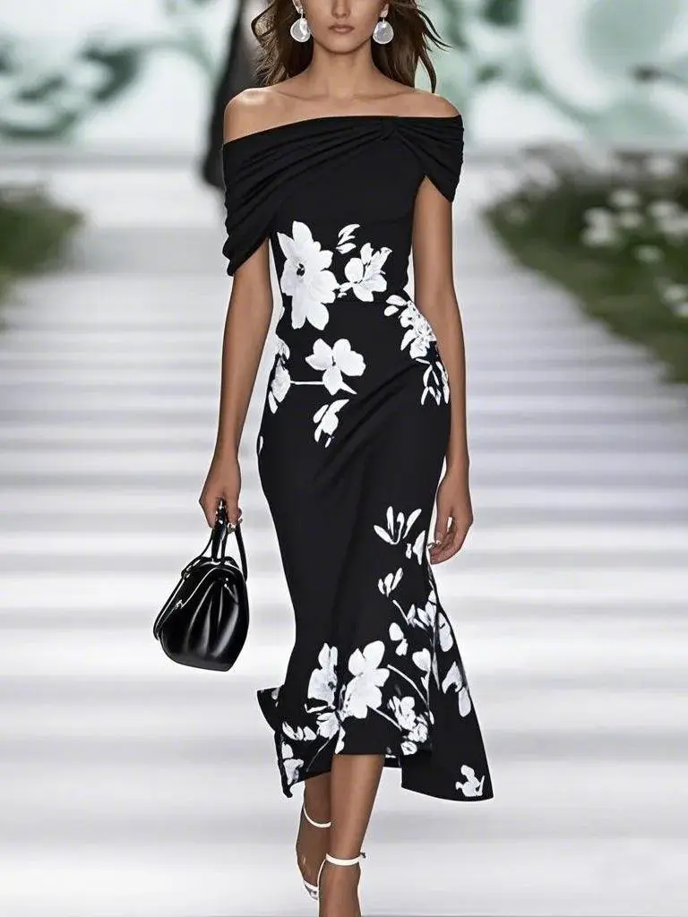 Chic Refined Women's Floral Maxi Dress