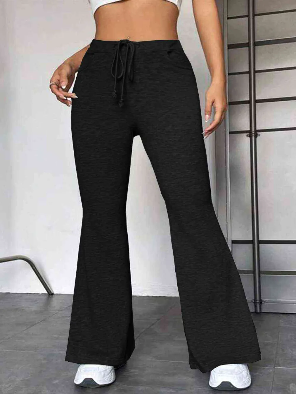 Relaxed Drawstring Pocketed Sweatpants