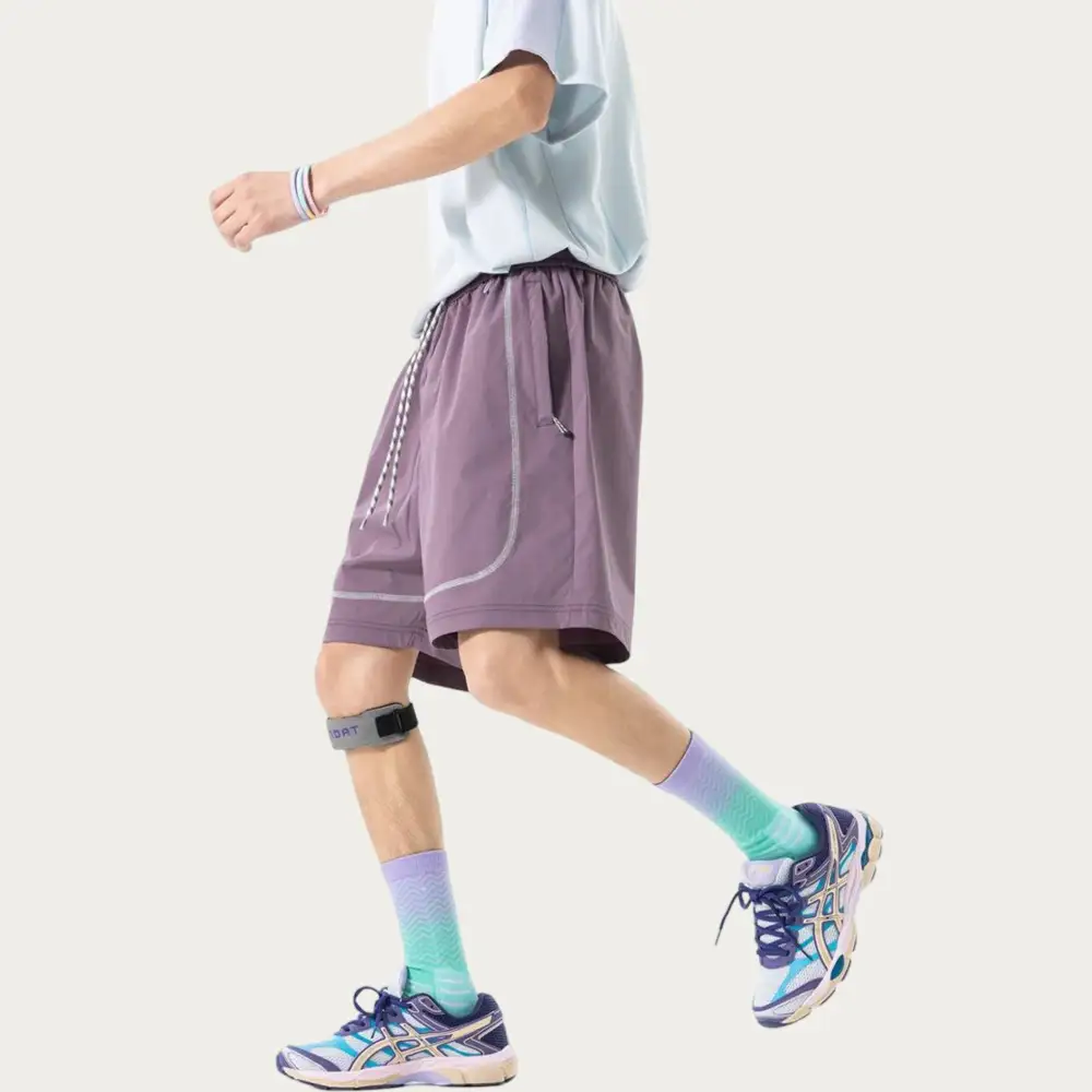 Drawstring Pocketed Lightweight Men's Athletic Shorts