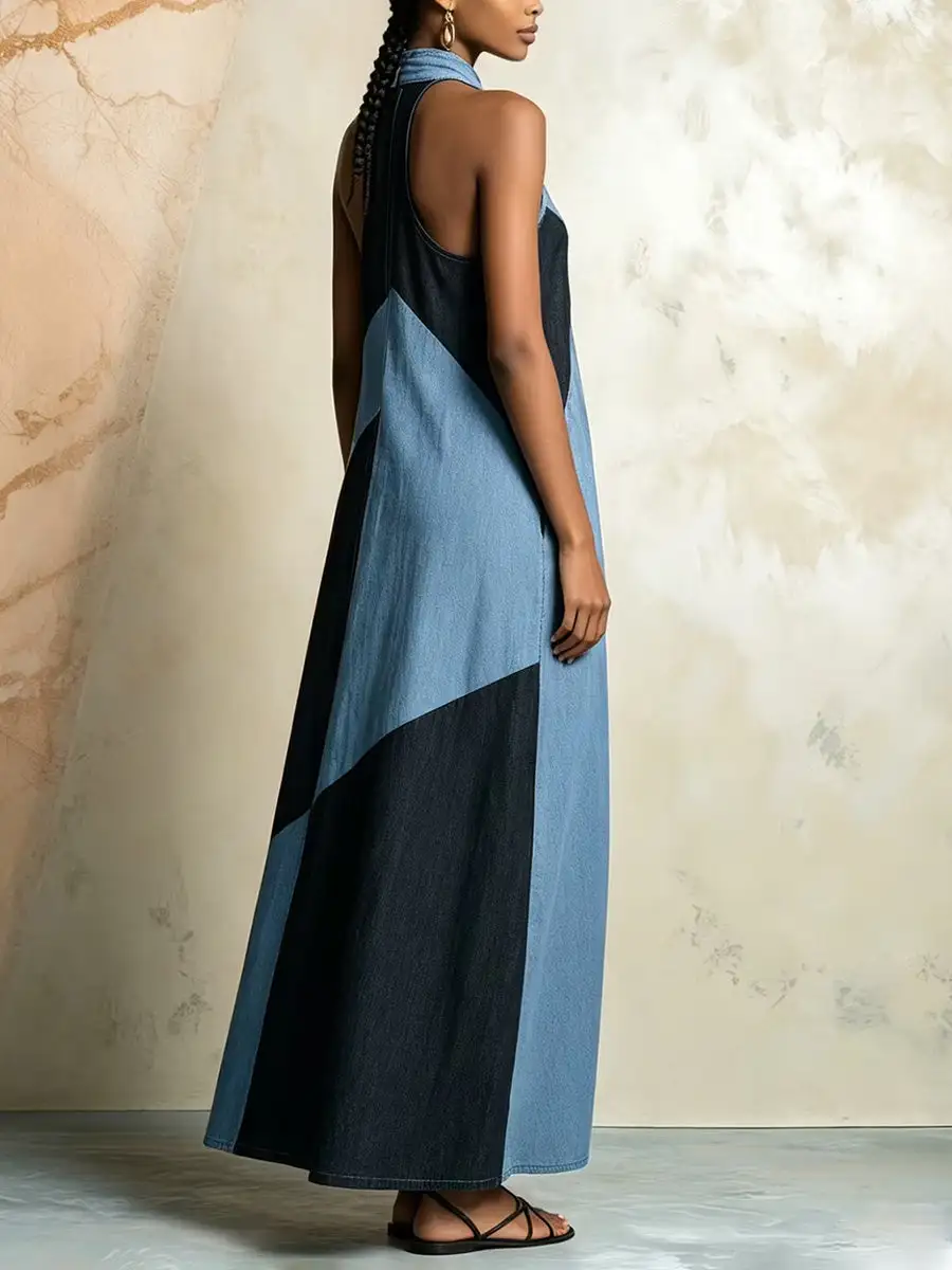 Halter Neck Maxi Dress