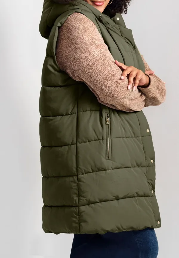Down Jacket Hooded Vest