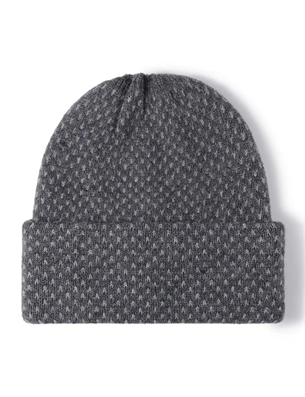 Dot Pattern Knit Beanie