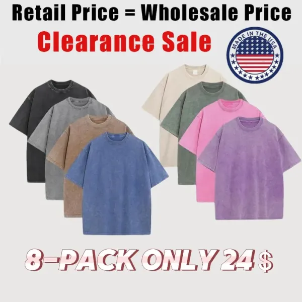 🔥 Men's Oversized Acid Wash T-Shirts | Vintage Heavyweight Gym Tees