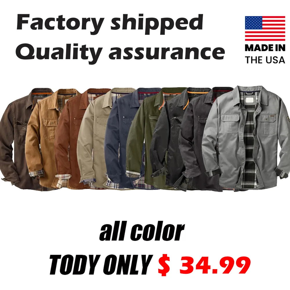 🧥 Whitetails Men's Flannel Lined Shirt Jacket – Rugged Warmth Meets Timeless Style. ⚡ Limited-Time Offer – 50% OFF