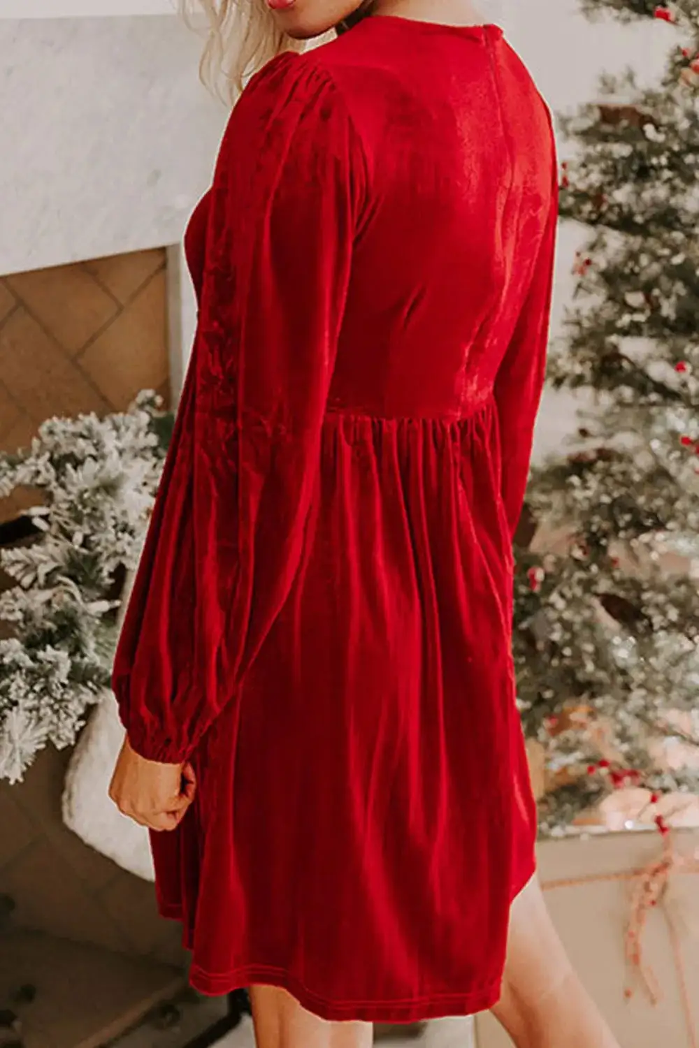Easy Fit Velvet Dress