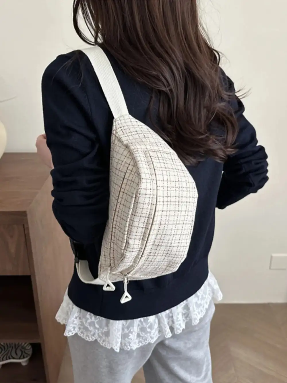 Plaid Crossbody Bag