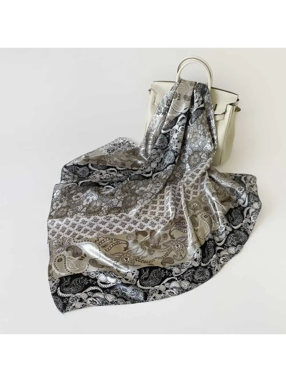Patchwork Paisley Print Square Scarf