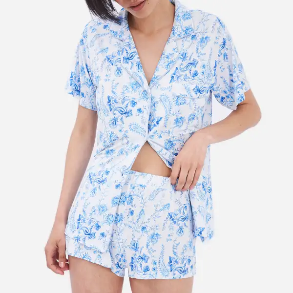 Soft TENCEL™ Modal Short Paisley Pajama Set