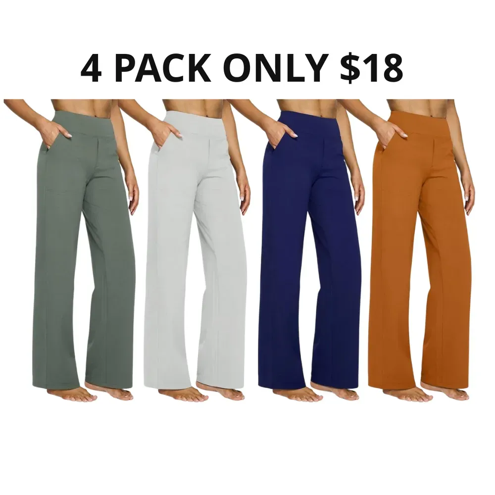 Women Wide Leg Pants with Pockets🔥8-Pack - All Colors Included, Only $24