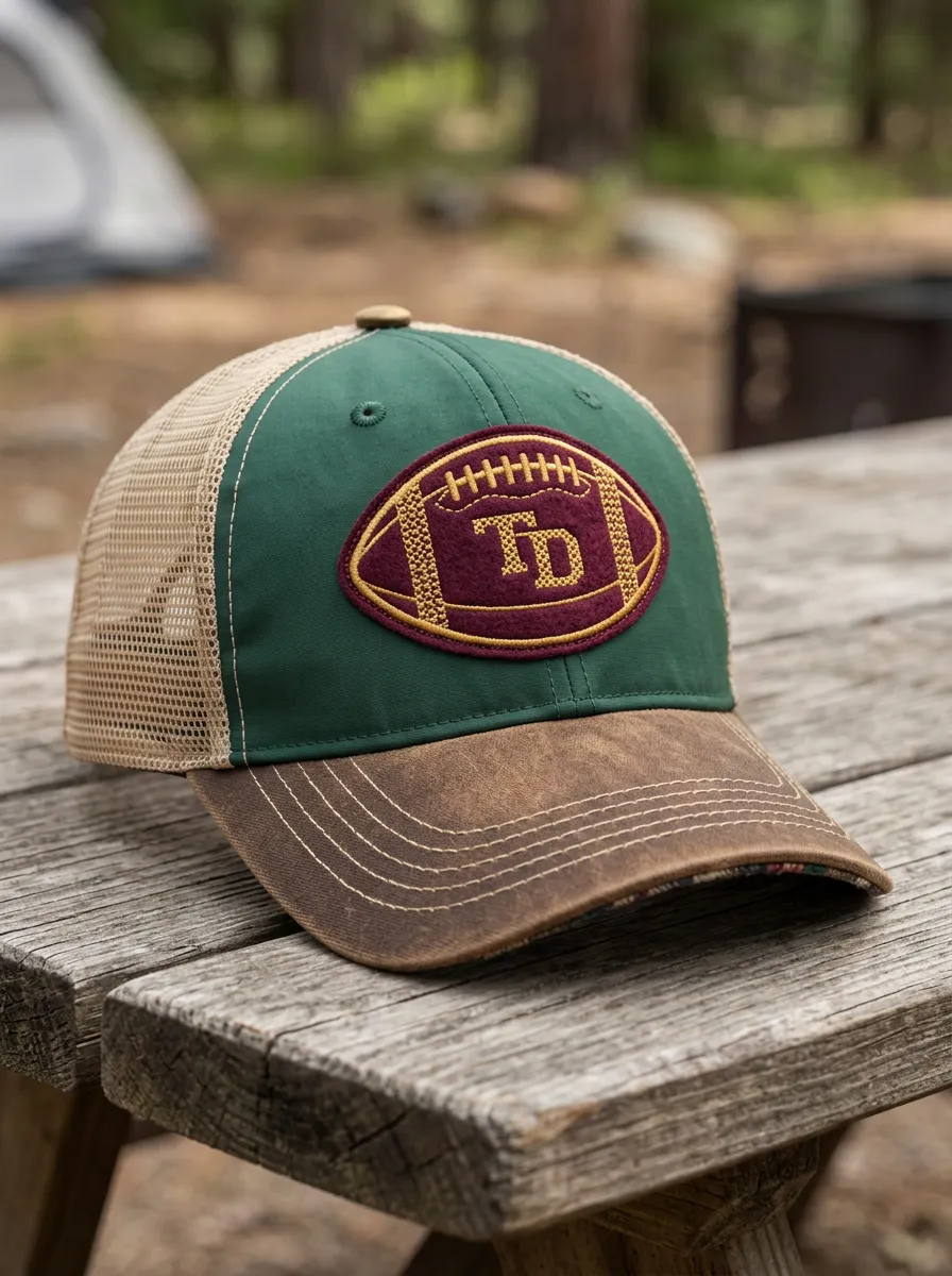 Men's Football Fan TD Logo Embroidered Mesh Trucker Hat