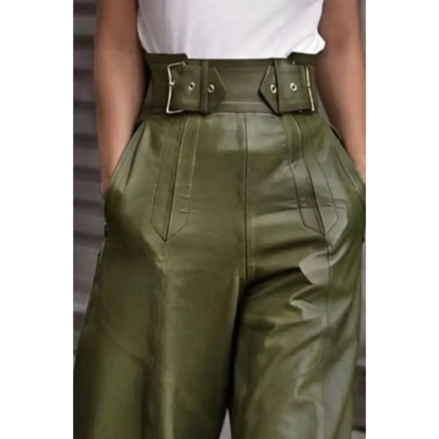 High Waist Wide Flare Pants