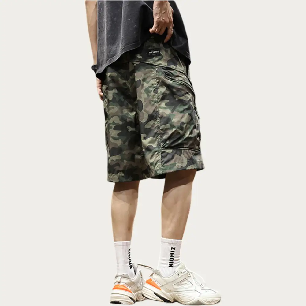 Drawstring Pocketed Lightweight Men's Cargo Shorts