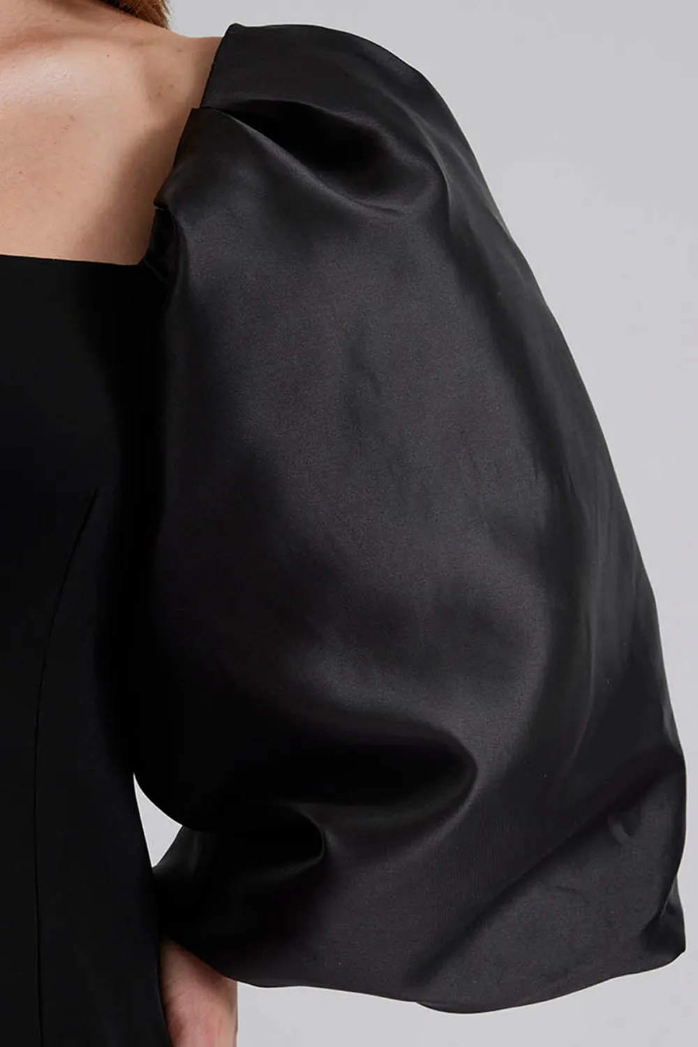 Puff Sleeve Square Neck Maxi Dress