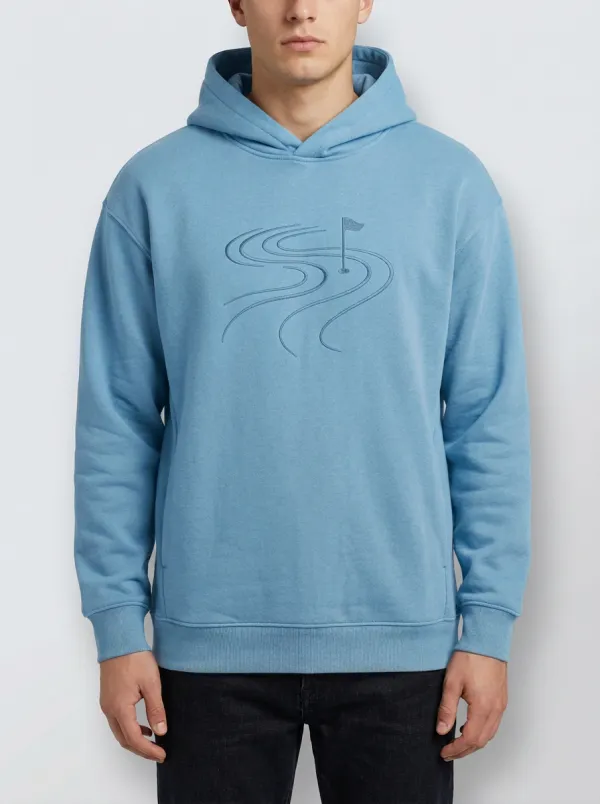 Fairway Flag-Motif Golf Casual Hoodie