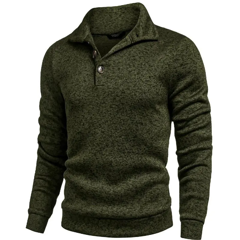 🧶 Men's Fitted Long Sleeve Pullover Sweater