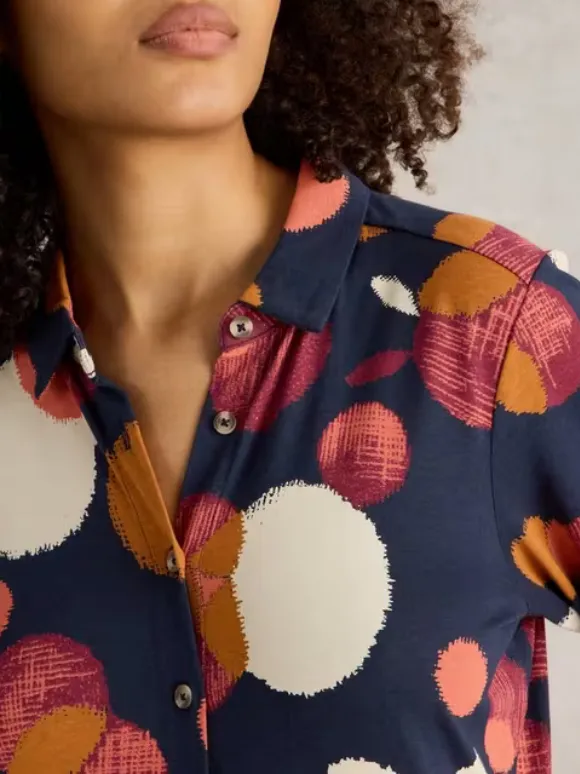 Midi Jersey Shirt Dress