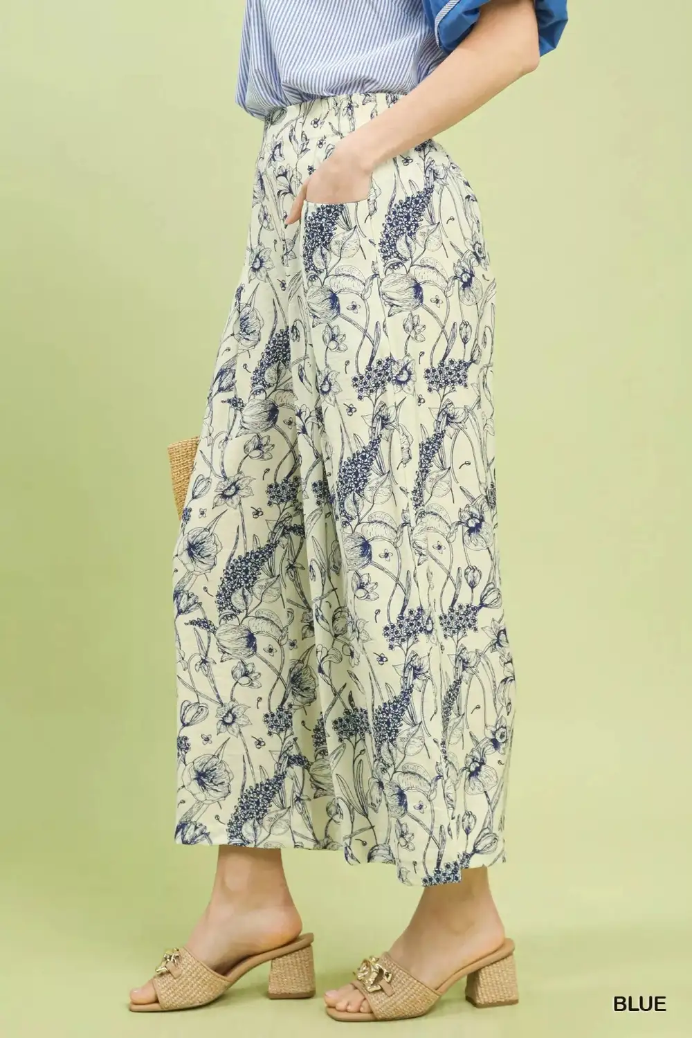 Classic Two Tone Print Pants