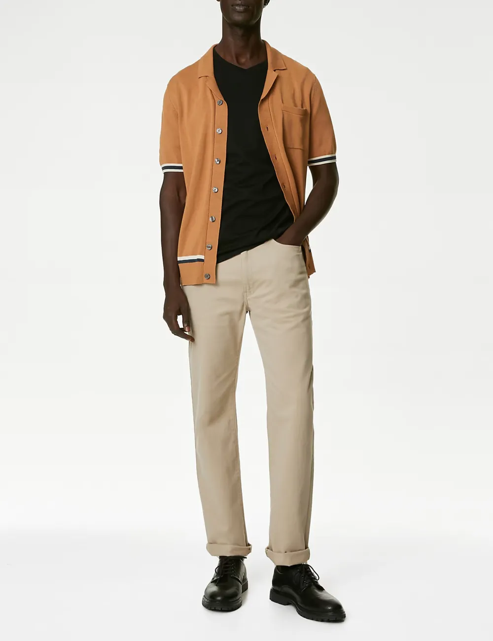 Pure Cotton V-Neck T-Shirt