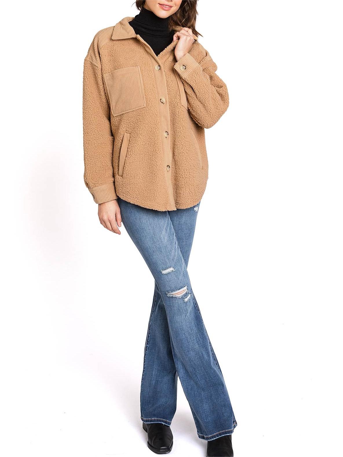 Ivory Sherpa - Lined Oversized Shacket