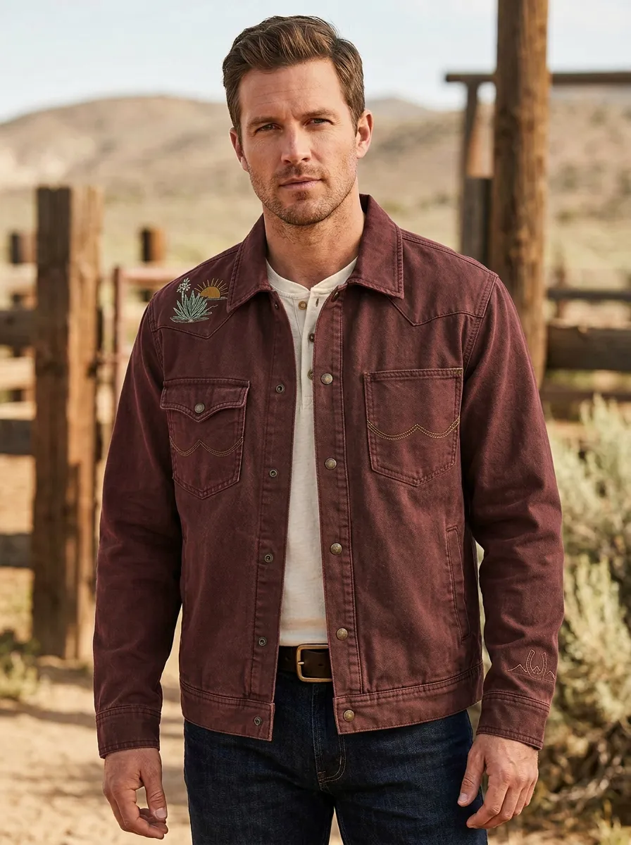 Men's Western Cowboy Desert Sun Jacket